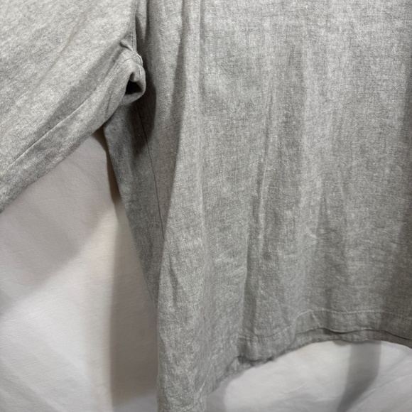 Khakis Giordano Capris Womens Size 28 Gray Linen Blend Wide Leg Preppy Coastal - Picture 4 of 9
